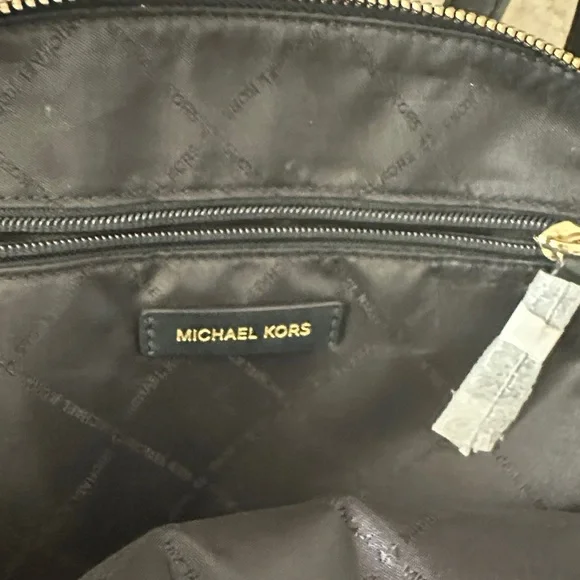 Michael Kors Embossed Black Backpack - Picture 2 of 4